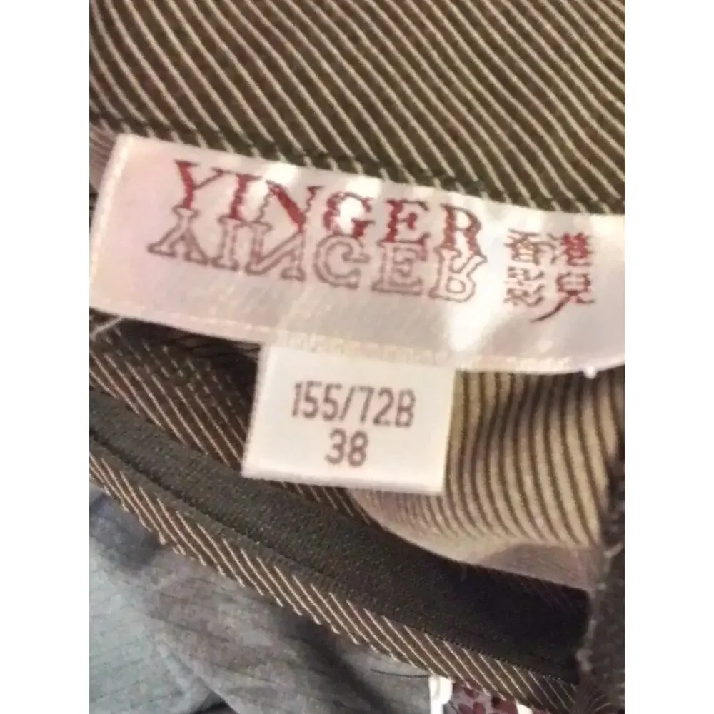 Yinger: ladies pants with embroidered hip and leg
